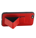 Grip Stand Hardcase Backcover voor iPhone 6 Rood