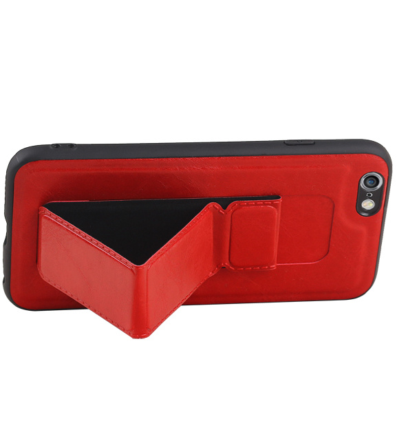 Grip Stand Hardcase Backcover para iPhone 6 Red