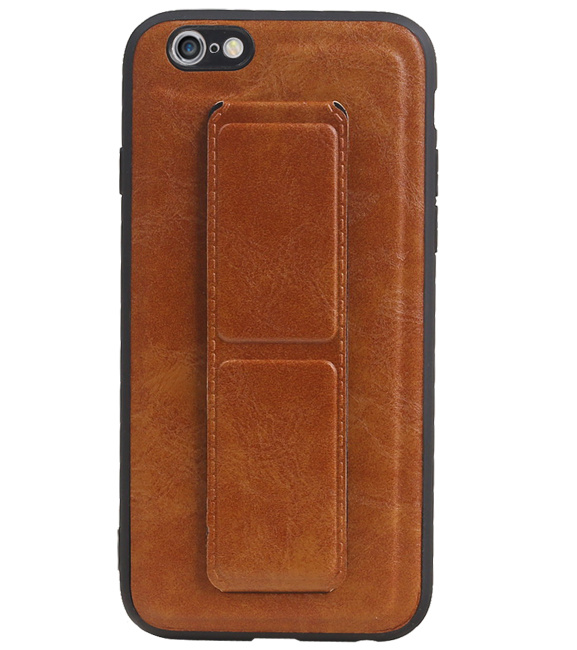 Grip Stand Hardcase Backcover for iPhone 6 Brown