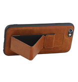 Grip Stand Hardcase Backcover para iPhone 6 Marrón