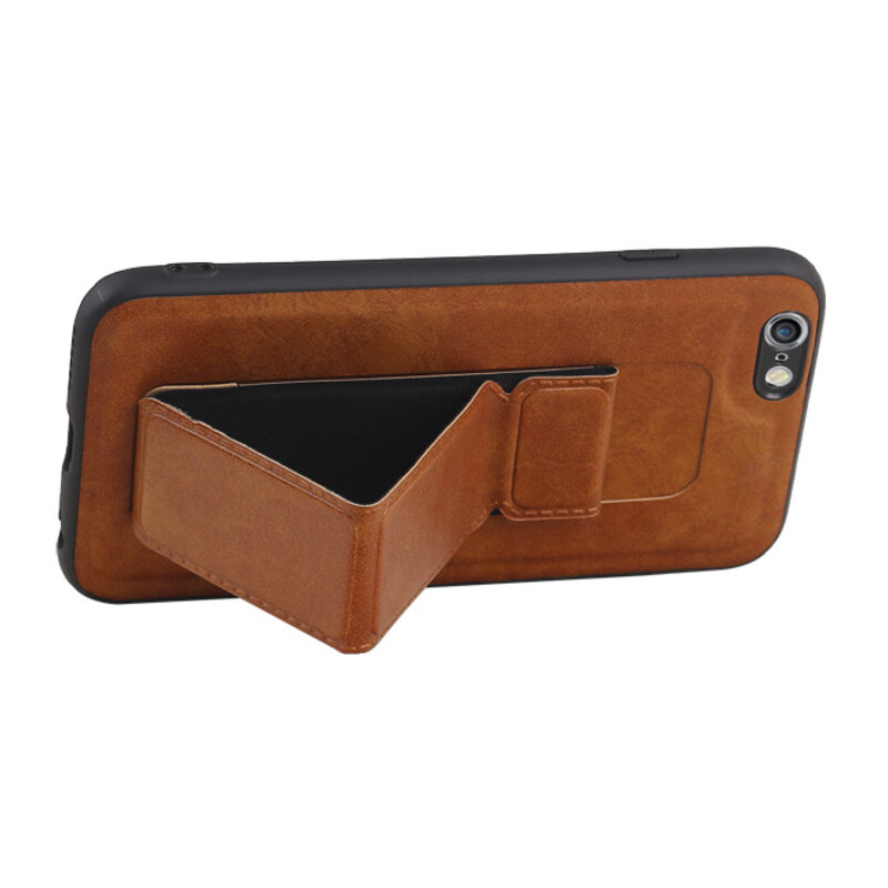 Grip Stand Hardcase Bagcover til iPhone 6 Brown