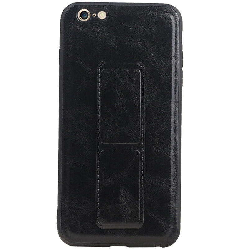 Grip Stand Hardcase Bagcover til iPhone 6 Plus Black