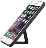 Grip Stand Hardcase Backcover für iPhone 6 Plus Schwarz