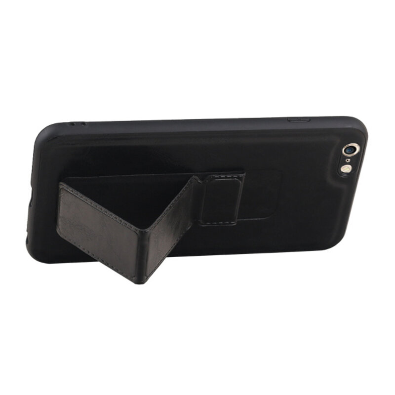Grip Stand Hardcase Backcover para iPhone 6 Plus negro