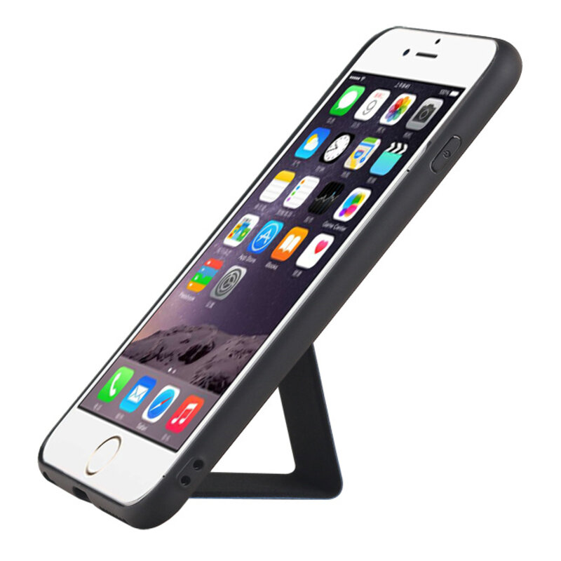 Grip Stand Hardcase Backcover para iPhone 6 Plus azul