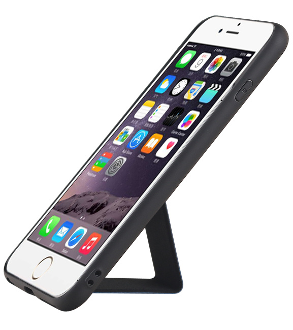 Grip Stand Hardcase Backcover für iPhone 6 Plus Blue