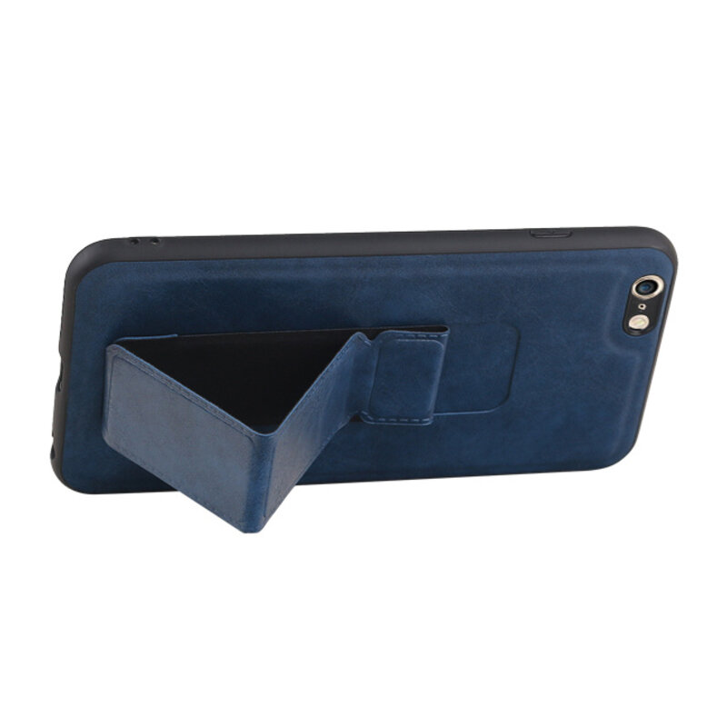 Grip Stand Hardcover Backcover pour iPhone 6 Plus Bleu