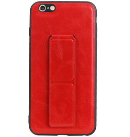 Grip Stand Hardcase Backcover para iPhone 6 Plus Red