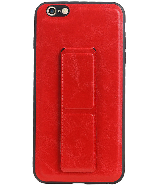 Grip Stand Hardcase Backcover for iPhone 6 Plus Red