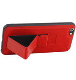 Grip Stand Hardcase Backcover for iPhone 6 Plus Red