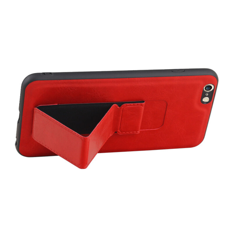 Grip Stand Hardcase Backcover para iPhone 6 Plus Red
