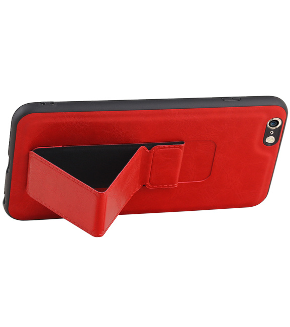 Grip Stand Hardcase Backcover for iPhone 6 Plus Red