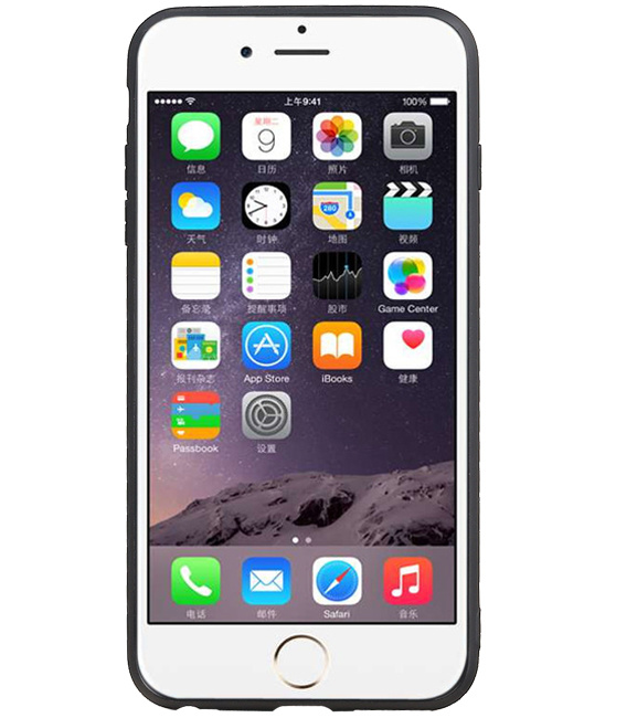 Grip Stand Hardcase Backcover para iPhone 6 Plus Marrón