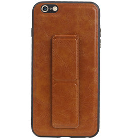 Grip Stand Hardcase Bagcover til iPhone 6 Plus Brown