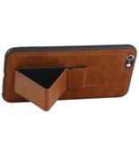 Grip Stand Hardcase Bagcover til iPhone 6 Plus Brown