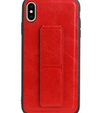 Grip Stand Hardcase Backcover para iPhone XS Max Red