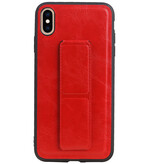 Grip Stand Hardcase Backcover for iPhone XS Max Red