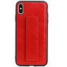 Grip Stand Hardcase Backcover for iPhone XS Max Red