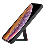 Grip Stand Hardcase Backcover for iPhone XS Max Red
