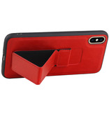 Grip Stand Hardcase Bagcover til iPhone XS Max Rød