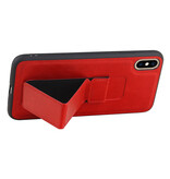 Grip Stand Hardcase Backcover for iPhone XS Max Red