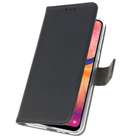 Etuis portefeuille Etui pour Samsung Galaxy A20 Noir