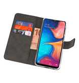 Wallet Cases Hoesje voor Samsung Galaxy A20 Zwart