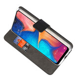 Fundas Wallet Case para Samsung Galaxy A20 Negro