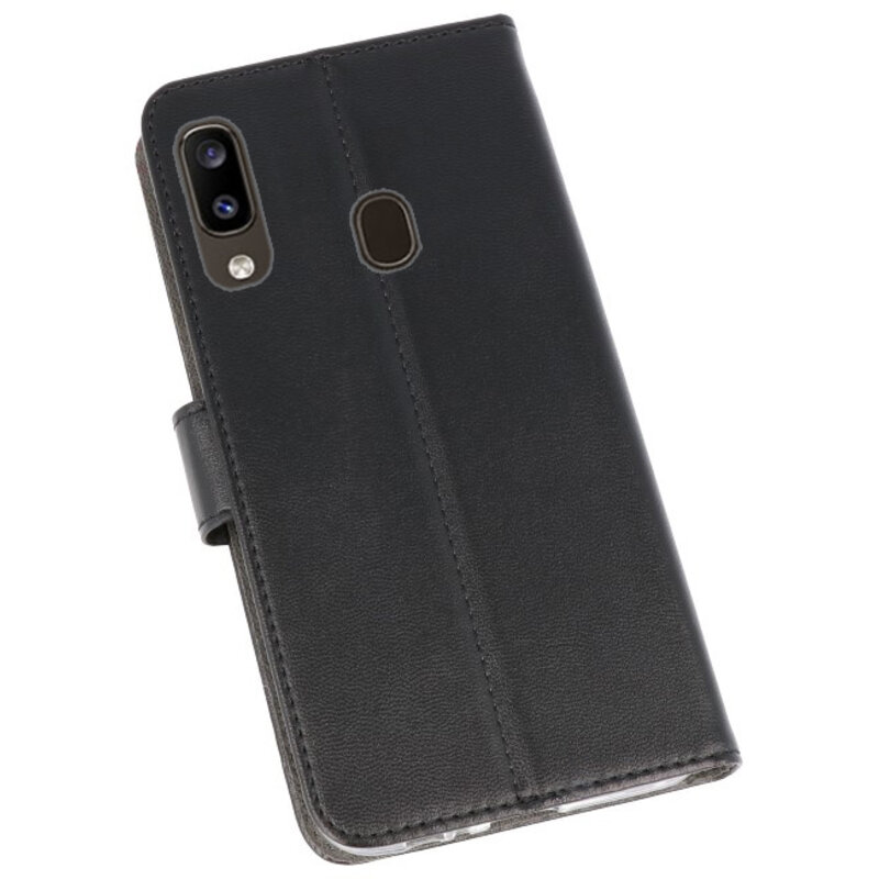 Wallet Cases Hoesje voor Samsung Galaxy A20 Zwart