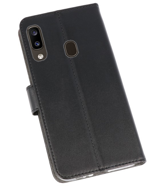 Wallet Cases Hoesje voor Samsung Galaxy A20 Zwart