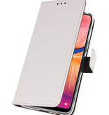 Etuis portefeuille Etui pour Samsung Galaxy A20 Blanc