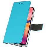 Wallet Cases Case for Samsung Galaxy A20 Blue