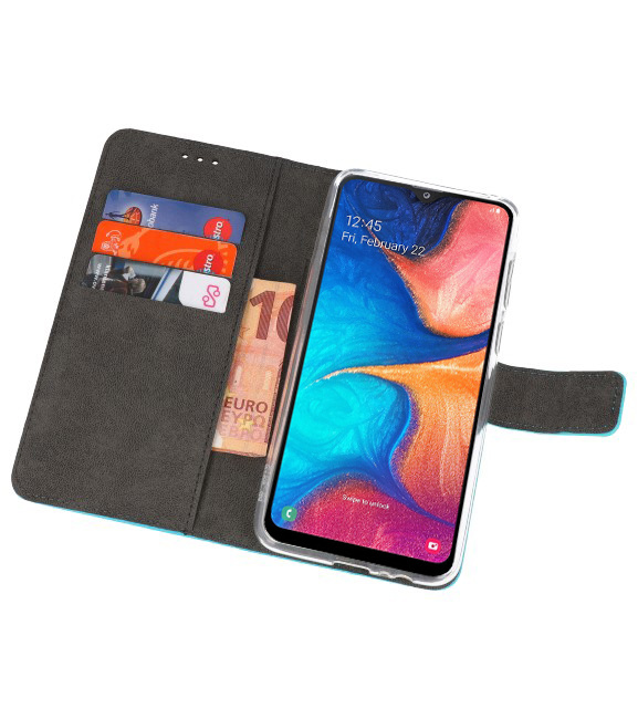 Wallet Cases Case for Samsung Galaxy A20 Blue