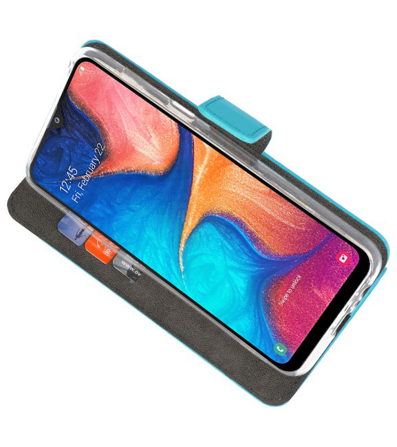 Wallet Cases Case for Samsung Galaxy A20 Blue