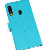Wallet Cases Case for Samsung Galaxy A20 Blue