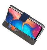 Etuis portefeuille Etui pour Samsung Galaxy A20 Navy
