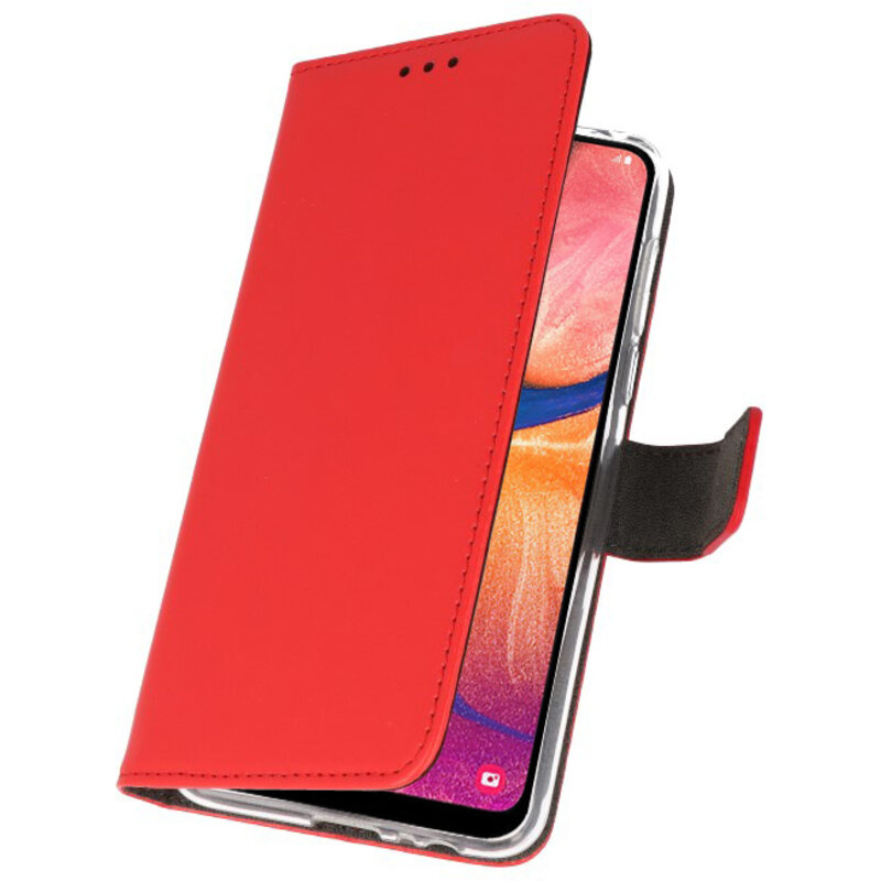 Custodia a Portafoglio per Samsung Galaxy A20 Rosso