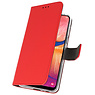 Wallet Cases Hülle für Samsung Galaxy A20 Red