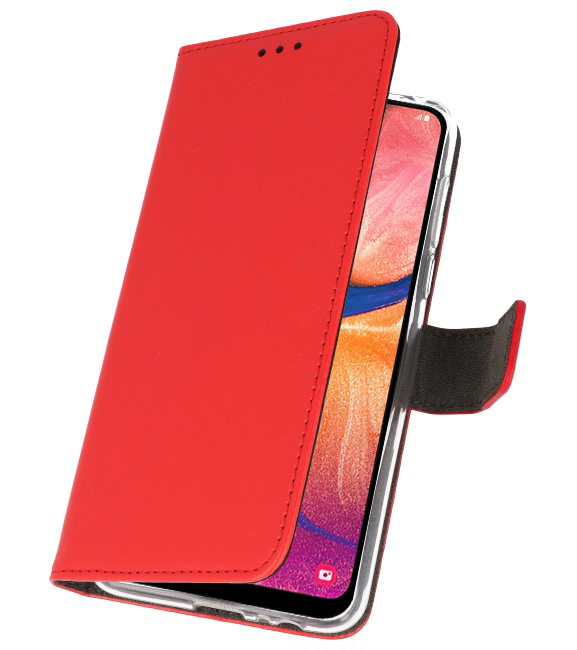 Etuis portefeuille Etui pour Samsung Galaxy A20 Rouge