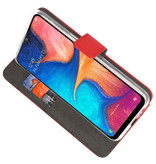 Wallet Cases Hülle für Samsung Galaxy A20 Red