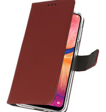 Veske Tasker Etui til Samsung Galaxy A20 Brown