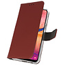 Wallet Cases Hülle für Samsung Galaxy A20 Brown