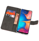 Etuis portefeuille Etui pour Samsung Galaxy A20 Brown