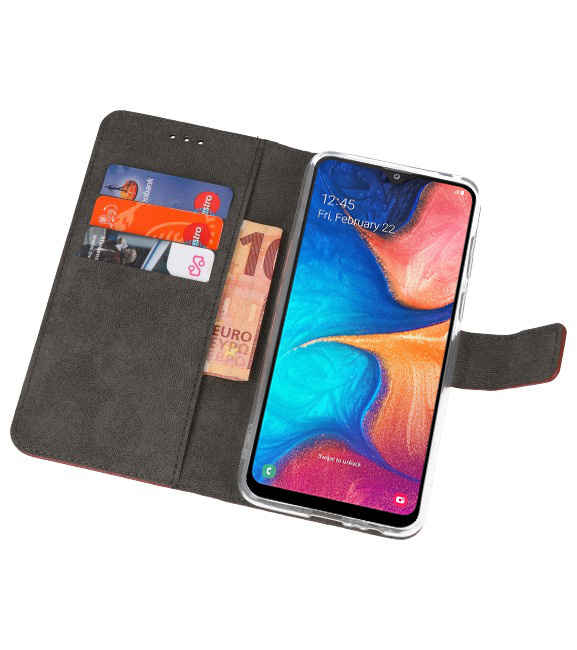 Veske Tasker Etui til Samsung Galaxy A20 Brown