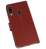 Wallet Cases Case for Samsung Galaxy A20 Brown
