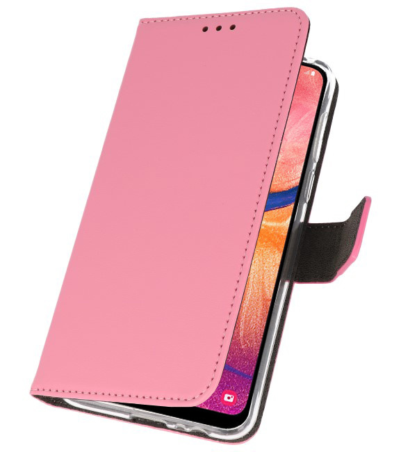 Custodia a Portafoglio per Samsung Galaxy A20 Rosa
