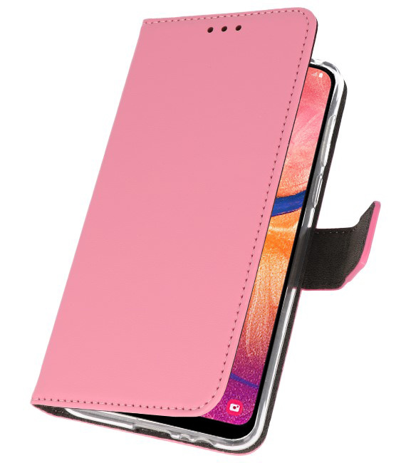 Veske Tasker Etui til Samsung Galaxy A20 Pink