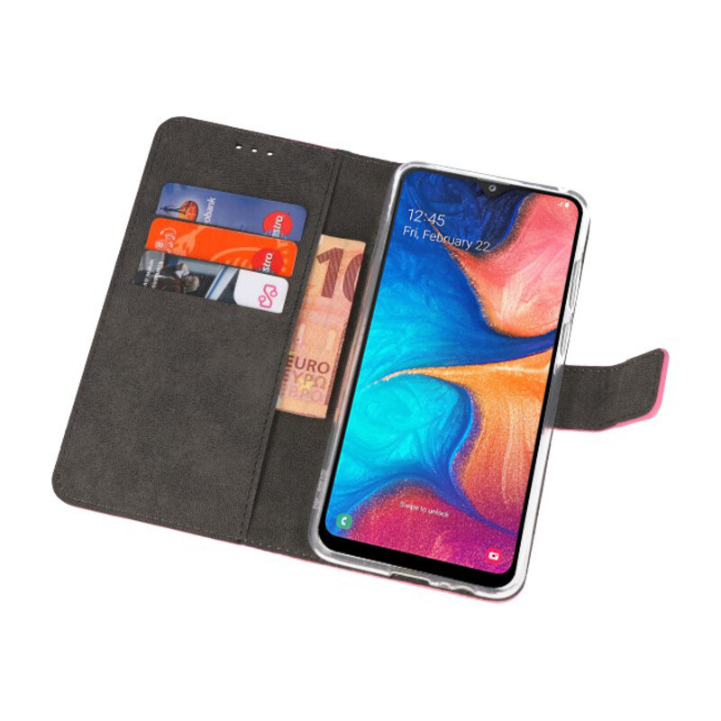 Custodia a Portafoglio per Samsung Galaxy A20 Rosa