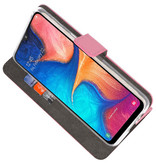 Etuis portefeuille Etui pour Samsung Galaxy A20 Rose