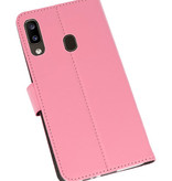 Veske Tasker Etui til Samsung Galaxy A20 Pink